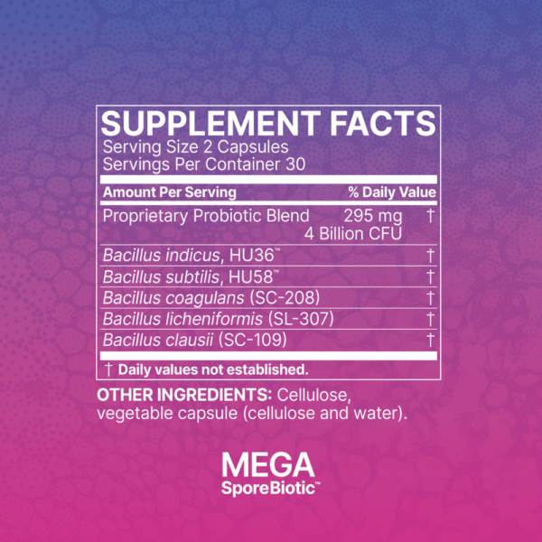 MegaSporeBiotic™ 180 caps - Image 3