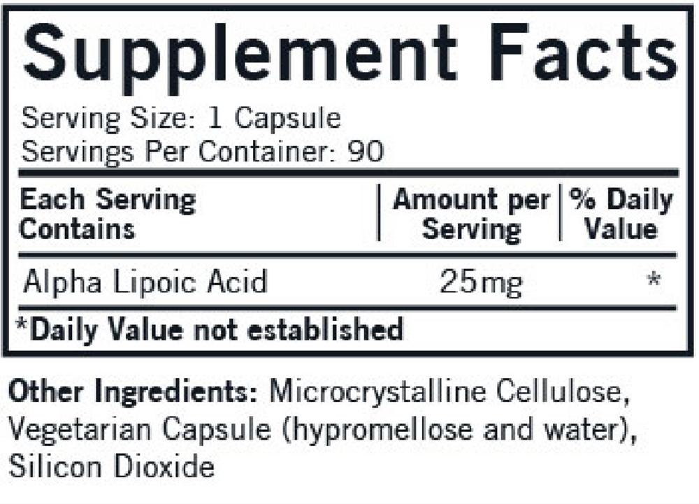 Alpha Lipoic Acid 25mg - Image 3